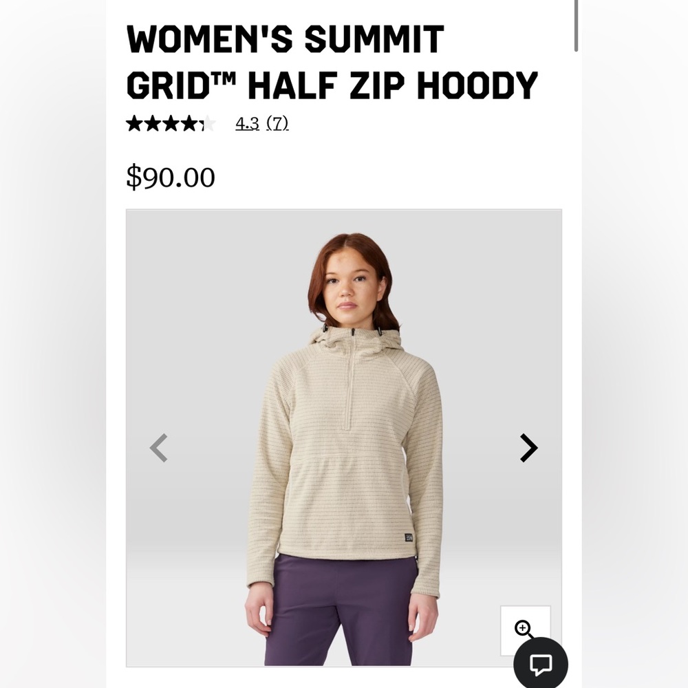 Mountain Hardwear Summit Grid Half Zip